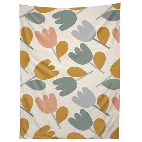 Menina Lisboa Pastel Spring Tulips Tapestry