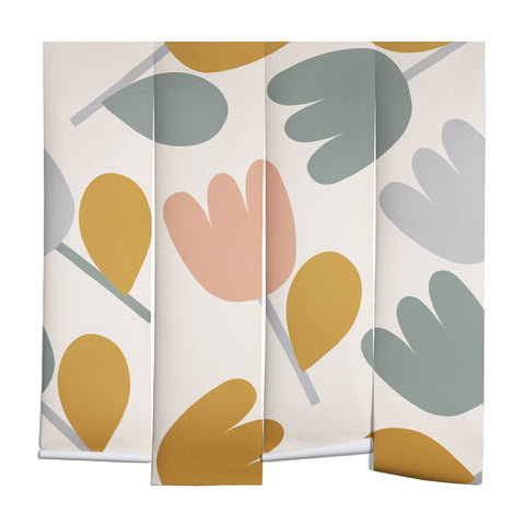 Menina Lisboa Pastel Spring Tulips Wall Mural