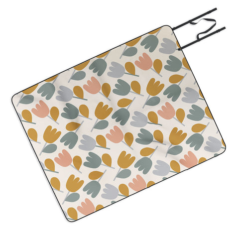 Menina Lisboa Pastel Spring Tulips Picnic Blanket