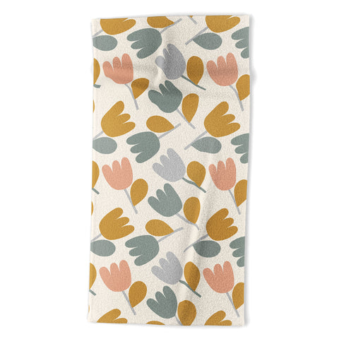 Menina Lisboa Pastel Spring Tulips Beach Towel