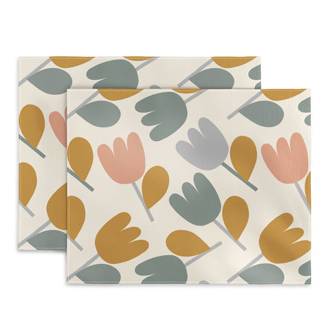 Menina Lisboa Pastel Spring Tulips Placemat