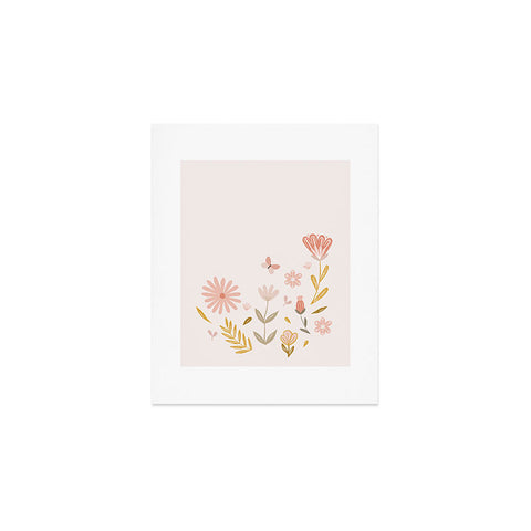 Menina Lisboa Pastel Spring Wildflowers Art Print