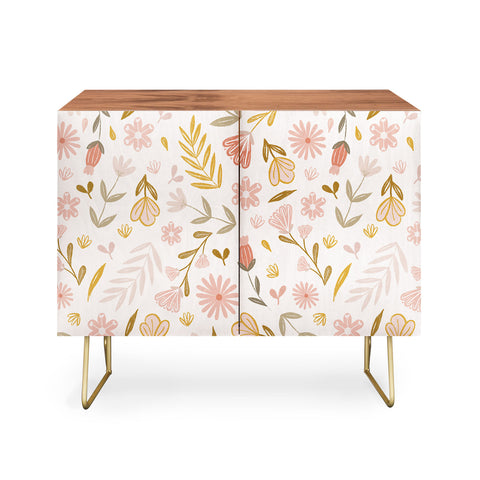 Menina Lisboa Pastel Spring Wildflowers Credenza