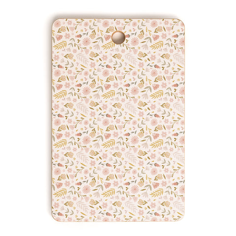 Menina Lisboa Pastel Spring Wildflowers Cutting Board Rectangle