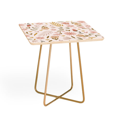 Menina Lisboa Pastel Spring Wildflowers Side Table