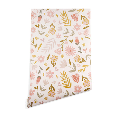 Menina Lisboa Pastel Spring Wildflowers Wallpaper