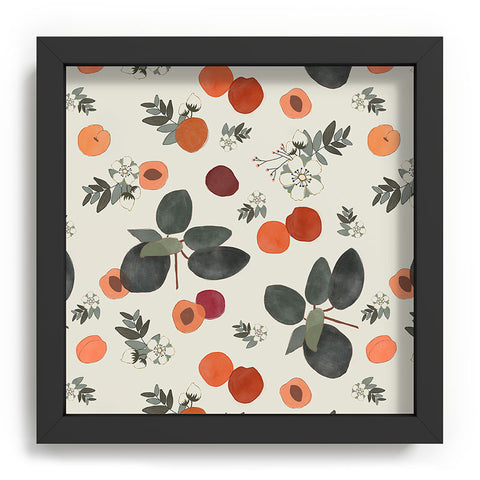 Menina Lisboa Peaches White Flowers Recessed Framing Square