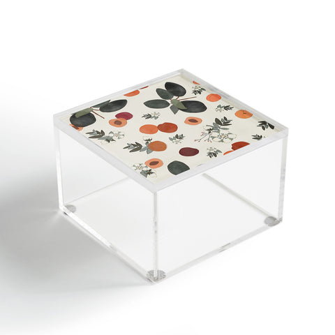 Menina Lisboa Peaches White Flowers Acrylic Box