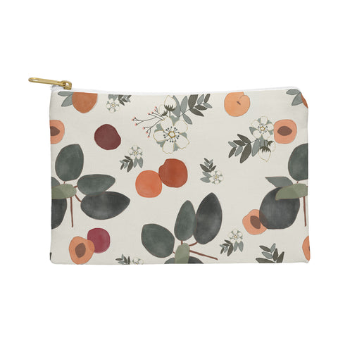 Menina Lisboa Peaches White Flowers Pouch