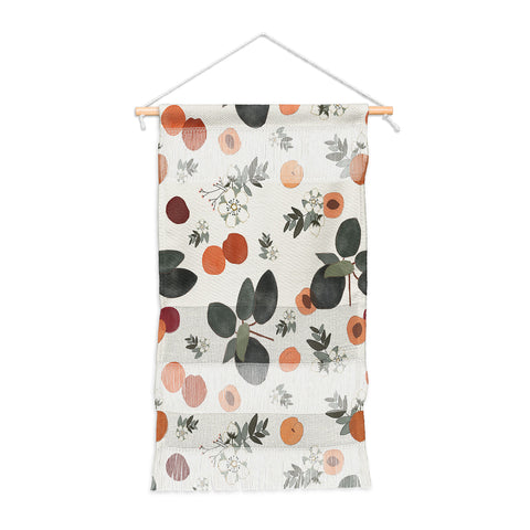 Menina Lisboa Peaches White Flowers Wall Hanging Portrait