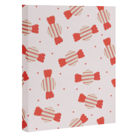 Menina Lisboa Pink Candy Art Canvas