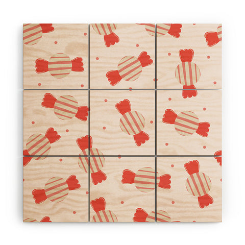 Menina Lisboa Pink Candy Wood Wall Mural