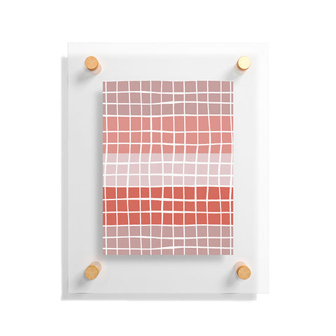 Menina Lisboa Pink Color Block Floating Acrylic Print