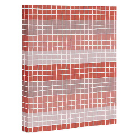 Menina Lisboa Pink Color Block Art Canvas