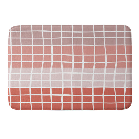 Menina Lisboa Pink Color Block Memory Foam Bath Mat