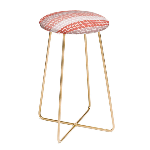 Menina Lisboa Pink Color Block Counter Stool