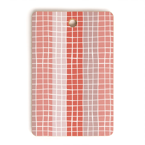 Menina Lisboa Pink Color Block Cutting Board Rectangle