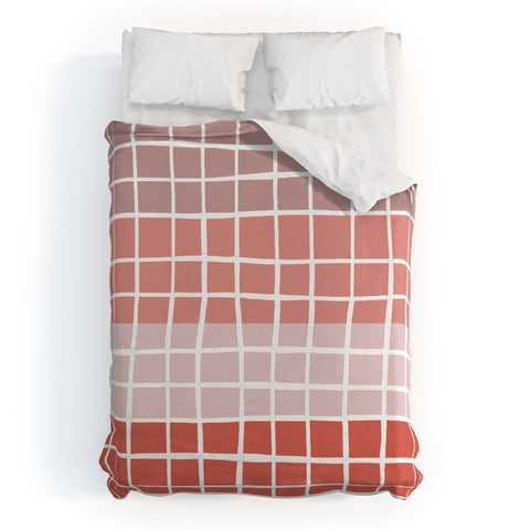 Menina Lisboa Pink Color Block Duvet Cover
