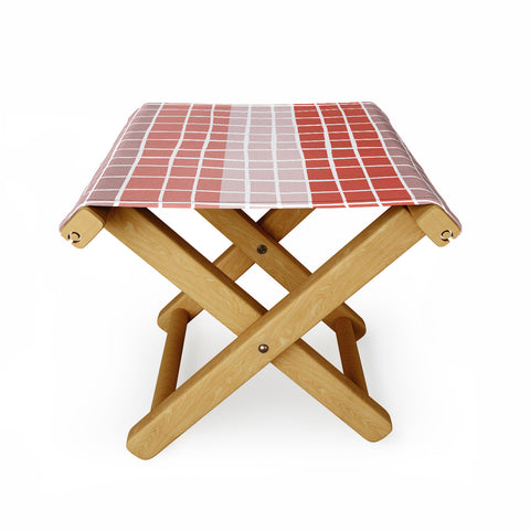 Menina Lisboa Pink Color Block Folding Stool