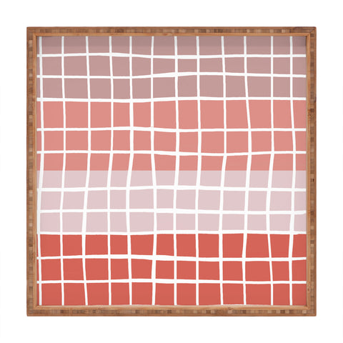Menina Lisboa Pink Color Block Square Tray