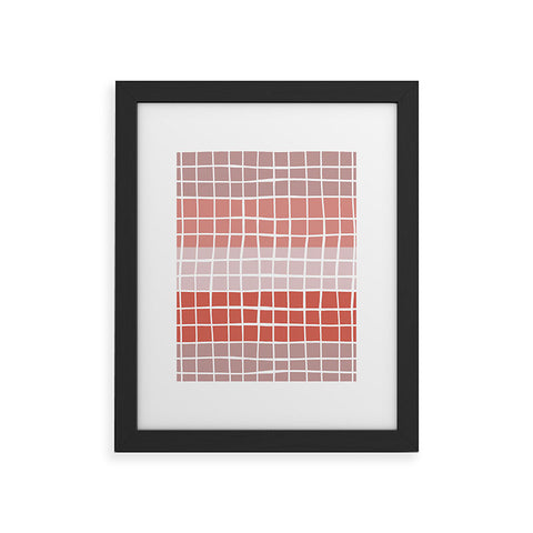 Menina Lisboa Pink Color Block Framed Art Print