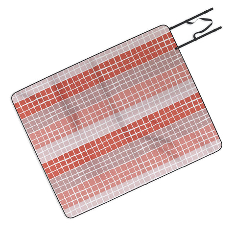 Menina Lisboa Pink Color Block Picnic Blanket