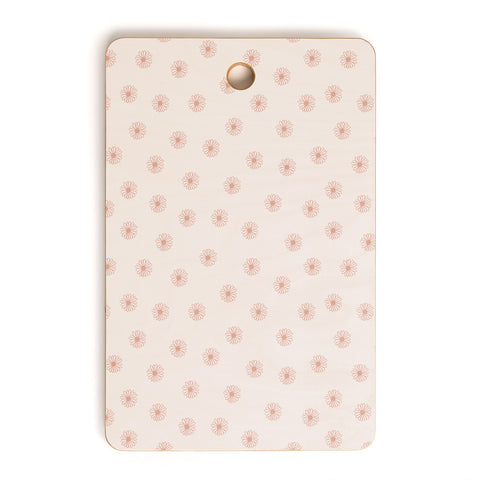 Menina Lisboa Pink Pastel Daisies Cutting Board Rectangle