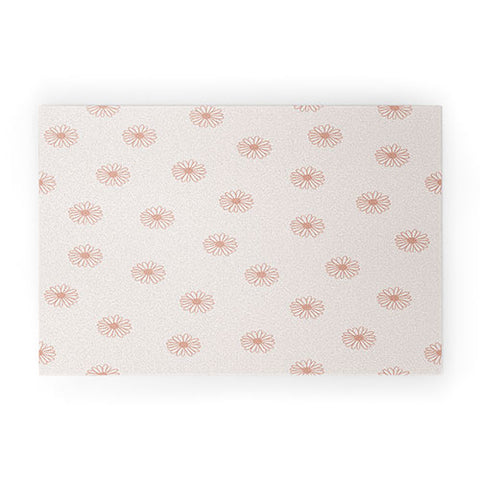 Menina Lisboa Pink Pastel Daisies Welcome Mat