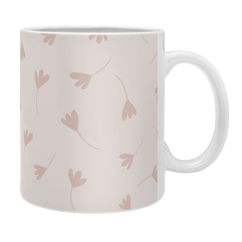Menina Lisboa Pink Three Petal Flowers Coffee Mug