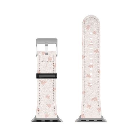 Menina Lisboa Pink Three Petal Flowers Apple Watch Band