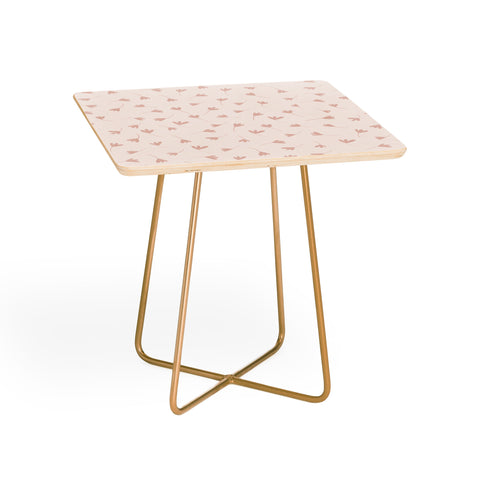 Menina Lisboa Pink Three Petal Flowers Side Table