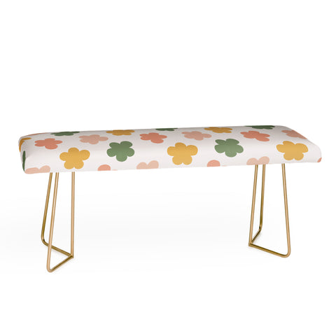 Menina Lisboa Pink Yellow Daisies Bench