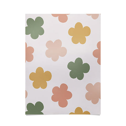 Menina Lisboa Pink Yellow Daisies Poster