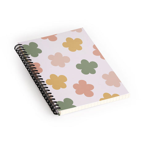 Menina Lisboa Pink Yellow Daisies Spiral Notebook