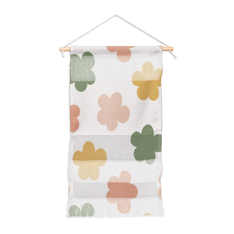 Menina Lisboa Pink Yellow Daisies Wall Hanging Portrait