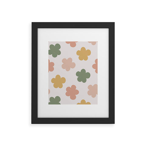 Menina Lisboa Pink Yellow Daisies Framed Art Print