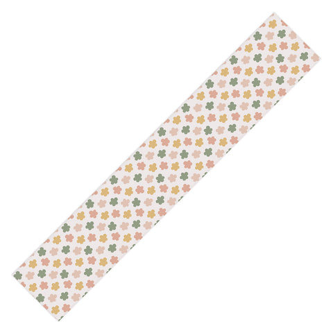 Menina Lisboa Pink Yellow Daisies Table Runner