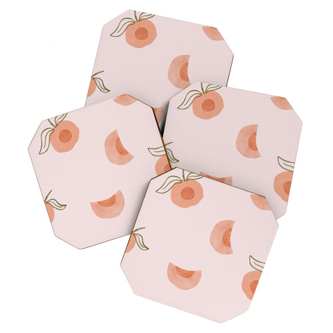 Menina Lisboa Ripe Peaches Coaster Set
