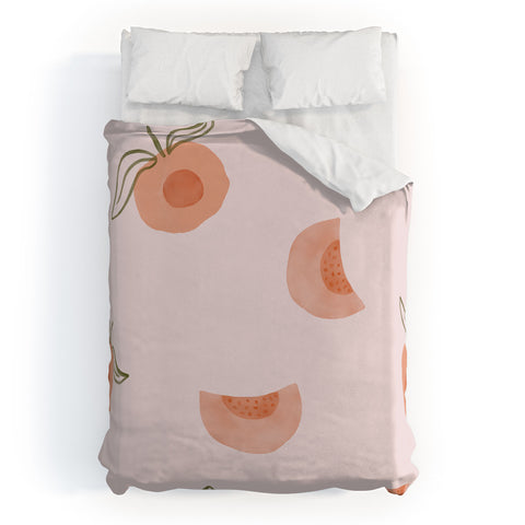 Menina Lisboa Ripe Peaches Duvet Cover