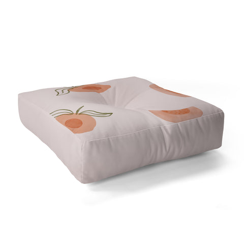 Menina Lisboa Ripe Peaches Floor Pillow Square