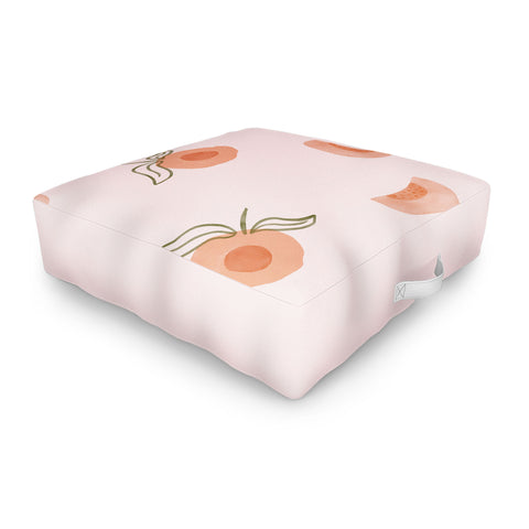 Menina Lisboa Ripe Peaches Outdoor Floor Cushion