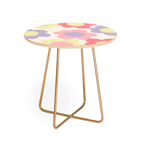Menina Lisboa Ripe Peaches Round Side Table