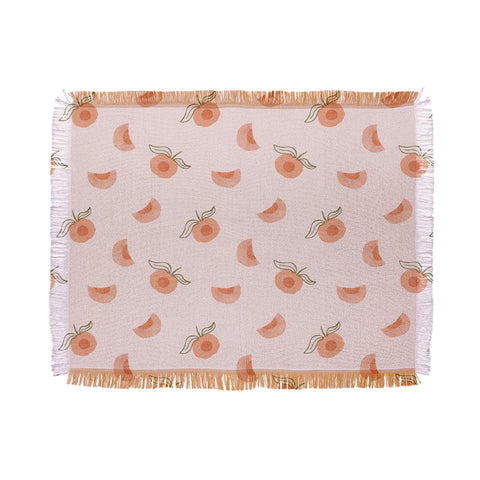 Menina Lisboa Ripe Peaches Throw Blanket
