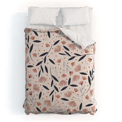 Menina Lisboa Rustic Blue Flowers Comforter