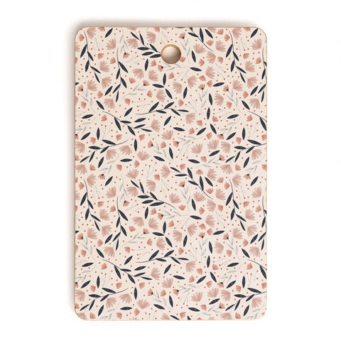 Menina Lisboa Rustic Blue Flowers Cutting Board Rectangle