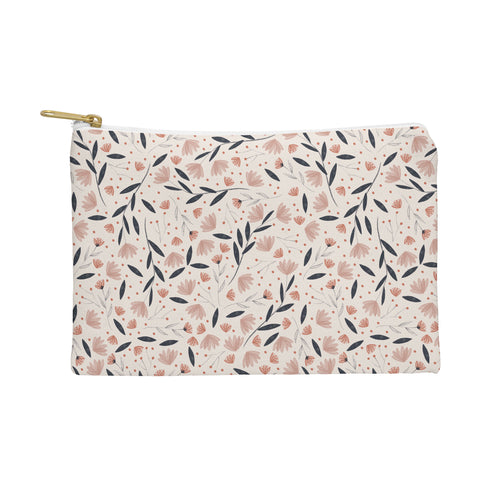 Menina Lisboa Rustic Blue Flowers Pouch