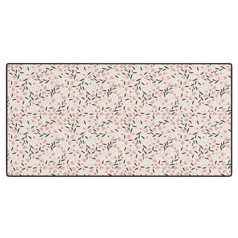 Menina Lisboa Rustic Blue Flowers Desk Mat