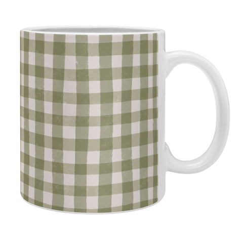 Menina Lisboa Rustic Green Plaid Coffee Mug