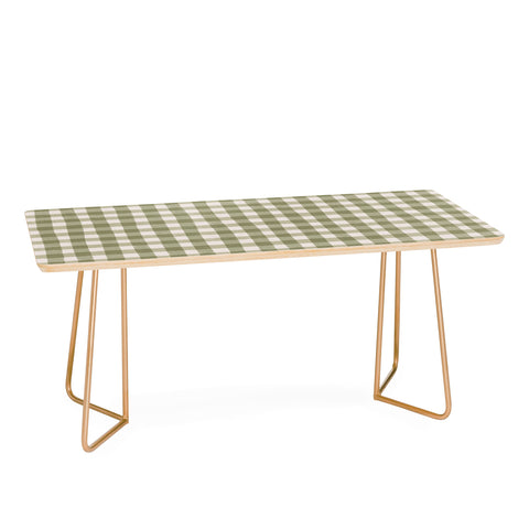 Menina Lisboa Rustic Green Plaid Coffee Table