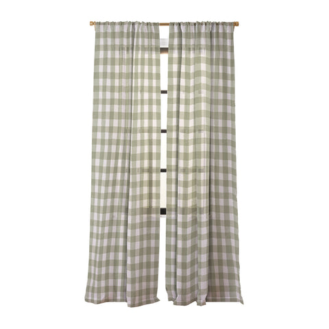 Menina Lisboa Rustic Green Plaid Sheer Non Repeat